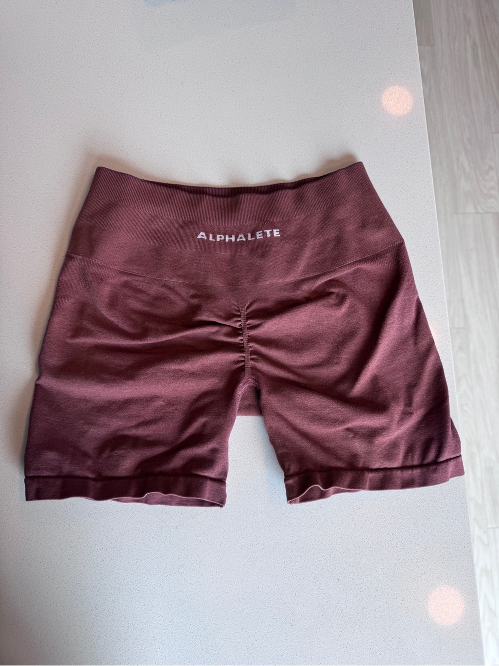 Alphalete Amplify Shorts in Dusty Rose